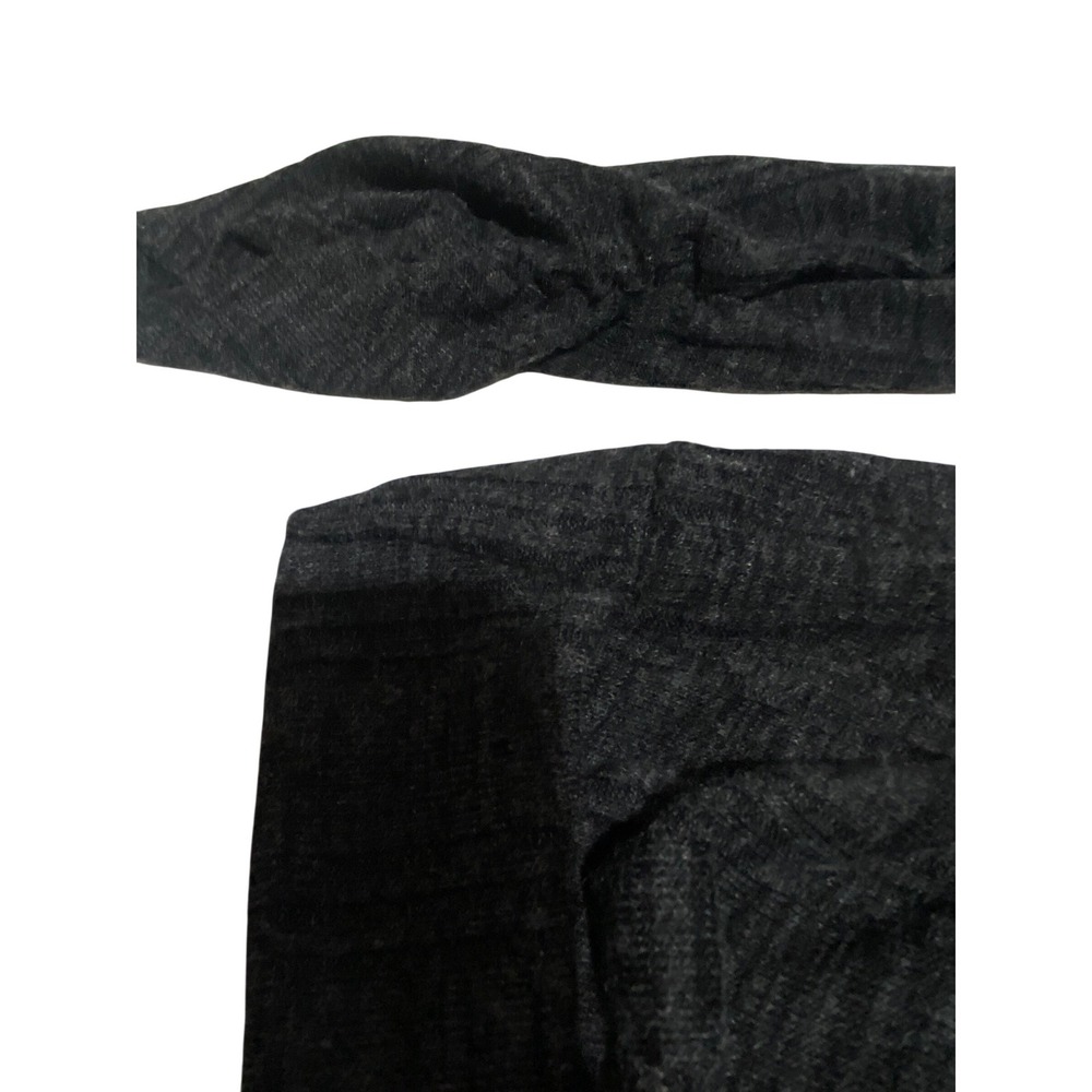 New Directions Women Dark Gray Twist Front Long Sleeve Knit Top XL - Picture 6 of 8